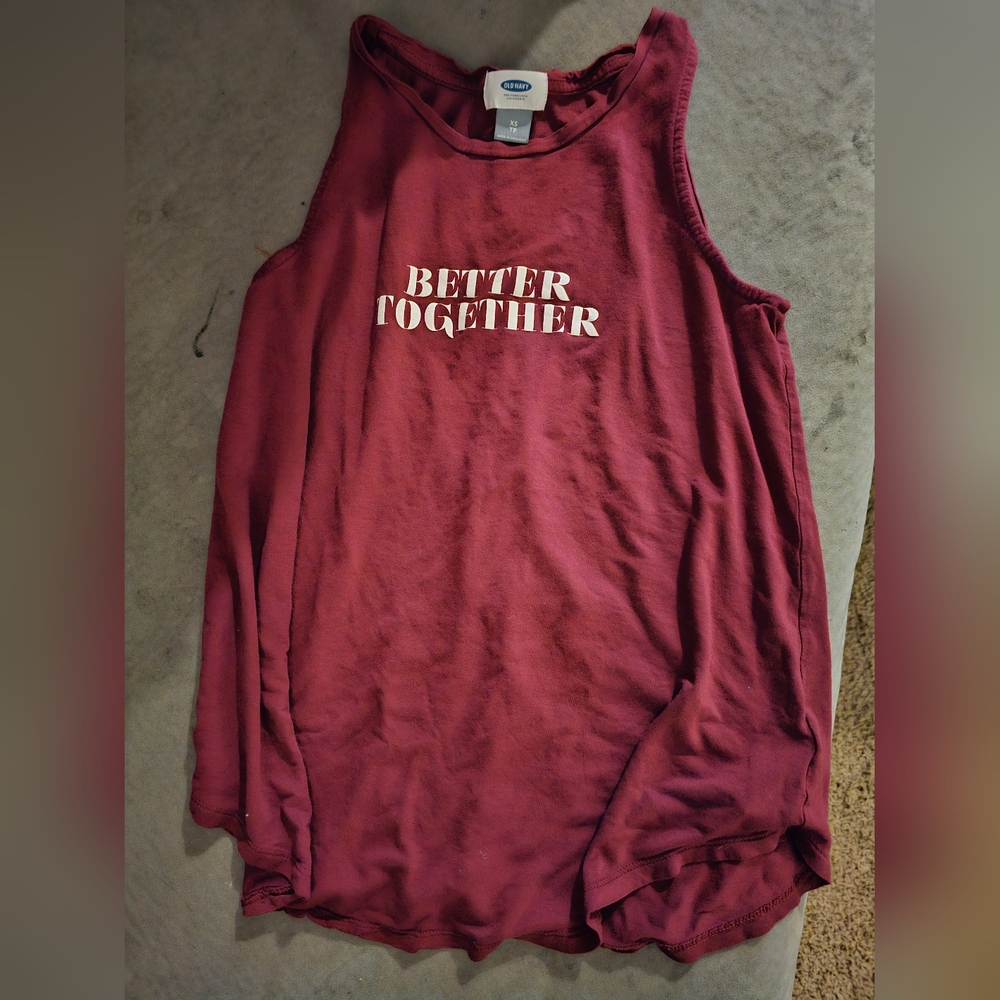 Old Navy Burgundy Tank Top